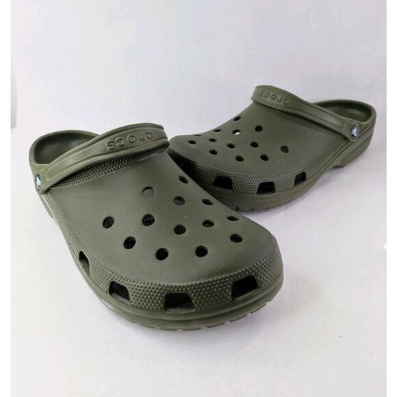 Crocs Men's Classic Clog Army Green Size 15 - Picture 4 of 7